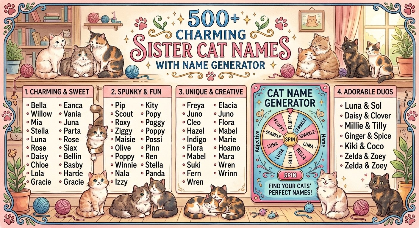 Sister Cat Names