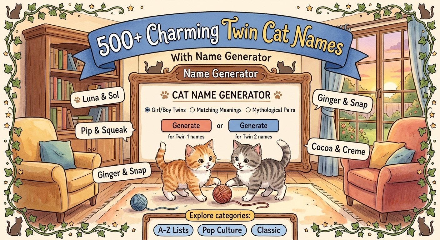 Twin Cat Names